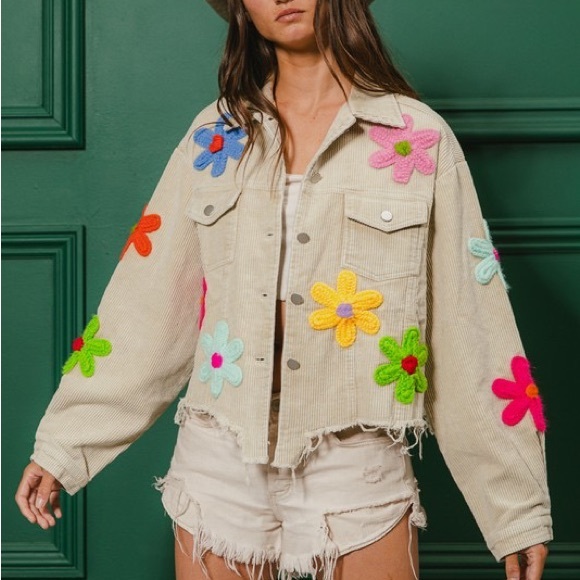 BiBi Vintage Washed Corduroy Jacket main image 1